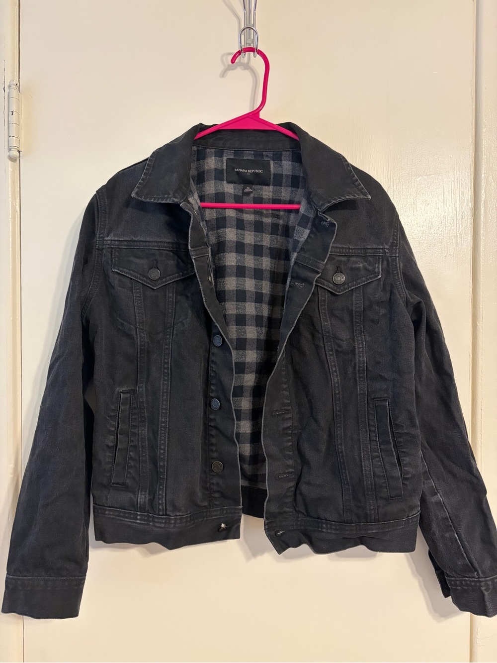 Banana Republic Black Denim Jacket - Picture 1 of 4